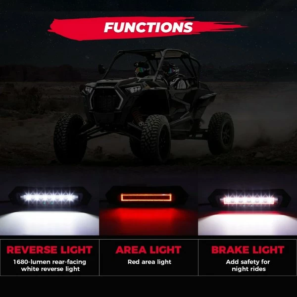 Kemimoto Polaris RZR XP 1000 XP4 Turbo 2019-2023 1680LM LED Rear Taillight 8 Kemimoto Polaris RZR XP 1000 XP4 Turbo 2019-2023 1680LM LED Rear Taillight - Image 6