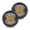 Rigid Industries Rigid 360-Series 4" LED OE Off-Road Fog Light Drive Beam Amber Backlight | Pair
