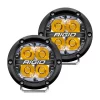 Rigid Industries Rigid 360-Series 4" LED OE Off-Road Fog Light Spot Beam Amber Backlight | Pair