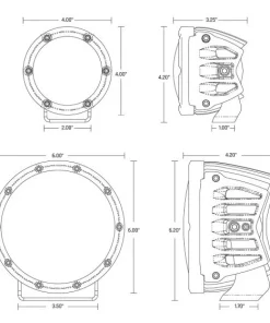 Rigid Industries Rigid 360-Series 4" LED OE Off-Road Fog Light Spot Beam Blu Backlight | Pair 7 Rigid Industries Rigid 360-Series 4" LED OE Off-Road Fog Light Spot Beam Blu Backlight | Pair -SuperATV Sales Shop 360 SERIES 422 LED OE OFF ROAD FOG LIGHT SPOT BEAM BLU BACKLIGHTPAIR.3