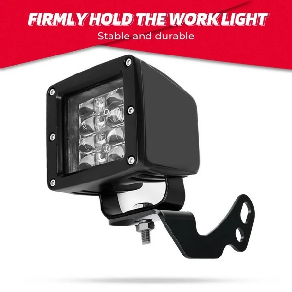Kemimoto Polaris RZR (2 Packs) LED Light Mount A-Pillar Mount Light Bracket 4 Kemimoto Polaris RZR (2 Packs) LED Light Mount A-Pillar Mount Light Bracket - Image 2