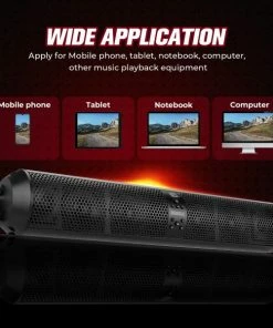 Kemimoto 6 Speaker UTV Bluetooth Sound Bar, 28 Inches Wide, IPX5 Waterproof, Bluetooth, Adapt To 1.56"-2.25" Roll Bar -SuperATV Sales Shop Bluetooth Sound Bar 2