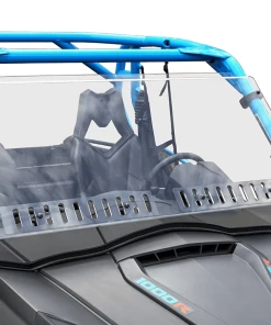 Spike Power Sports Spike Can Am Commander Full Windshield W/Dual Sliding Vents-Hard-Coated