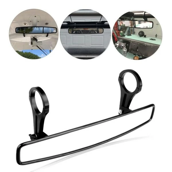 Kemimoto Universal Rear View Mirror With 2" Clamps