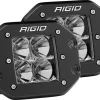 Rigid Industries Rigid D-Series PRO Flood Flush Mount Black 2 Lights