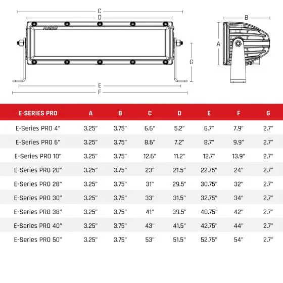 Rigid Industries Rigid E-Series Pro 10" Driving Black 5 Rigid Industries Rigid E-Series Pro 10" Driving Black - Image 3