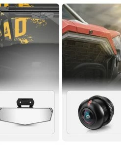 Kemimoto Polaris RZR Pro XP Center Rear View Mirror &amp; Front Camera Kit