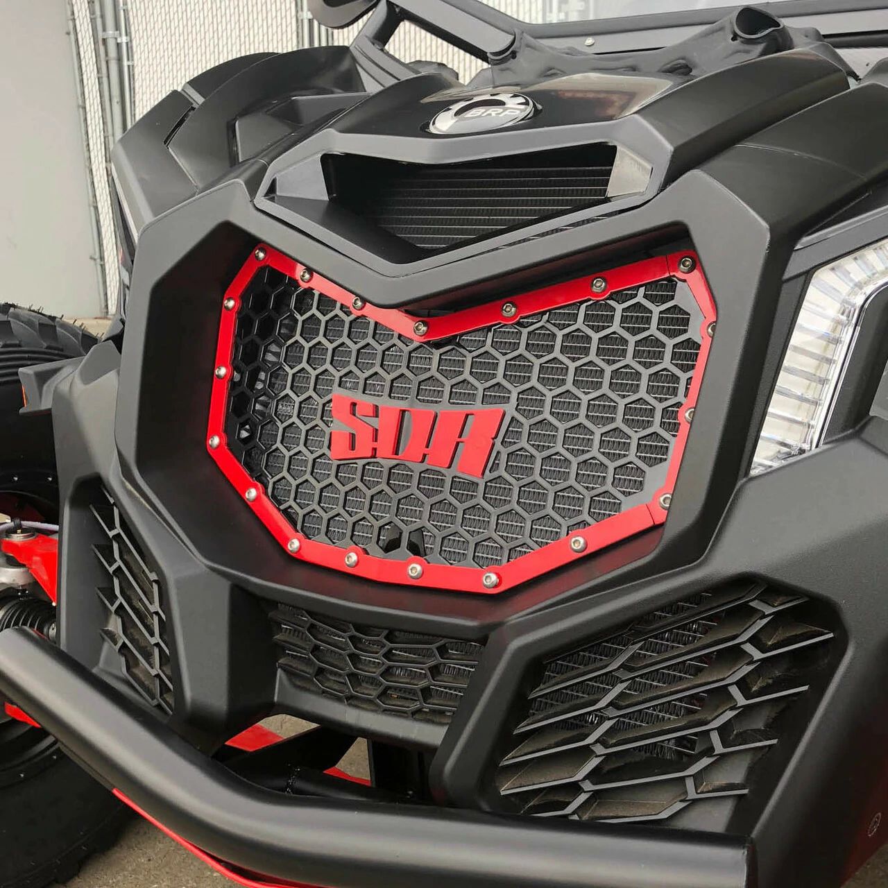SDR Can-Am Maverick X3 Bolt-In Grill Kit 3 SDR Can-Am Maverick X3 Bolt-In Grill Kit