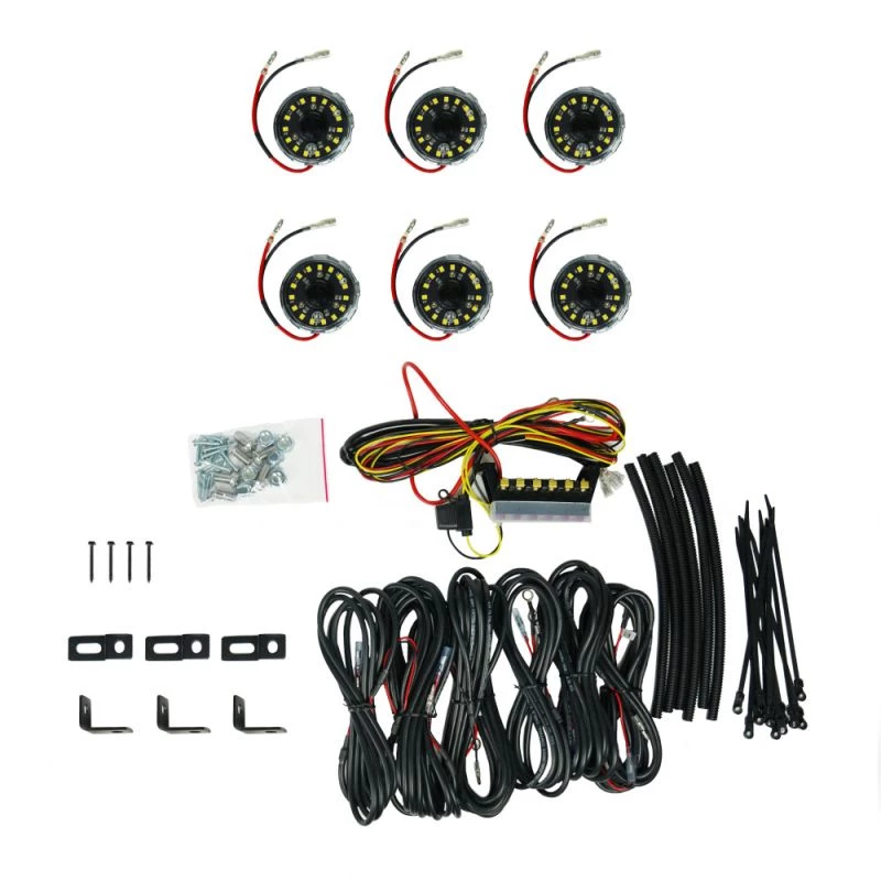 KC HiLiTES Cyclone V2 LED Rock Lights - 6 Light System