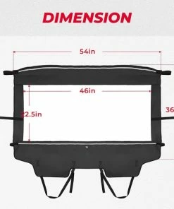 Kemimoto Kawasaki TERYX4 800 Rear Windshield Fit 17 Kemimoto Kawasaki TERYX4 800 Rear Windshield Fit -SuperATV Sales Shop Kawasaki TERYX4 Rear Windshield 6
