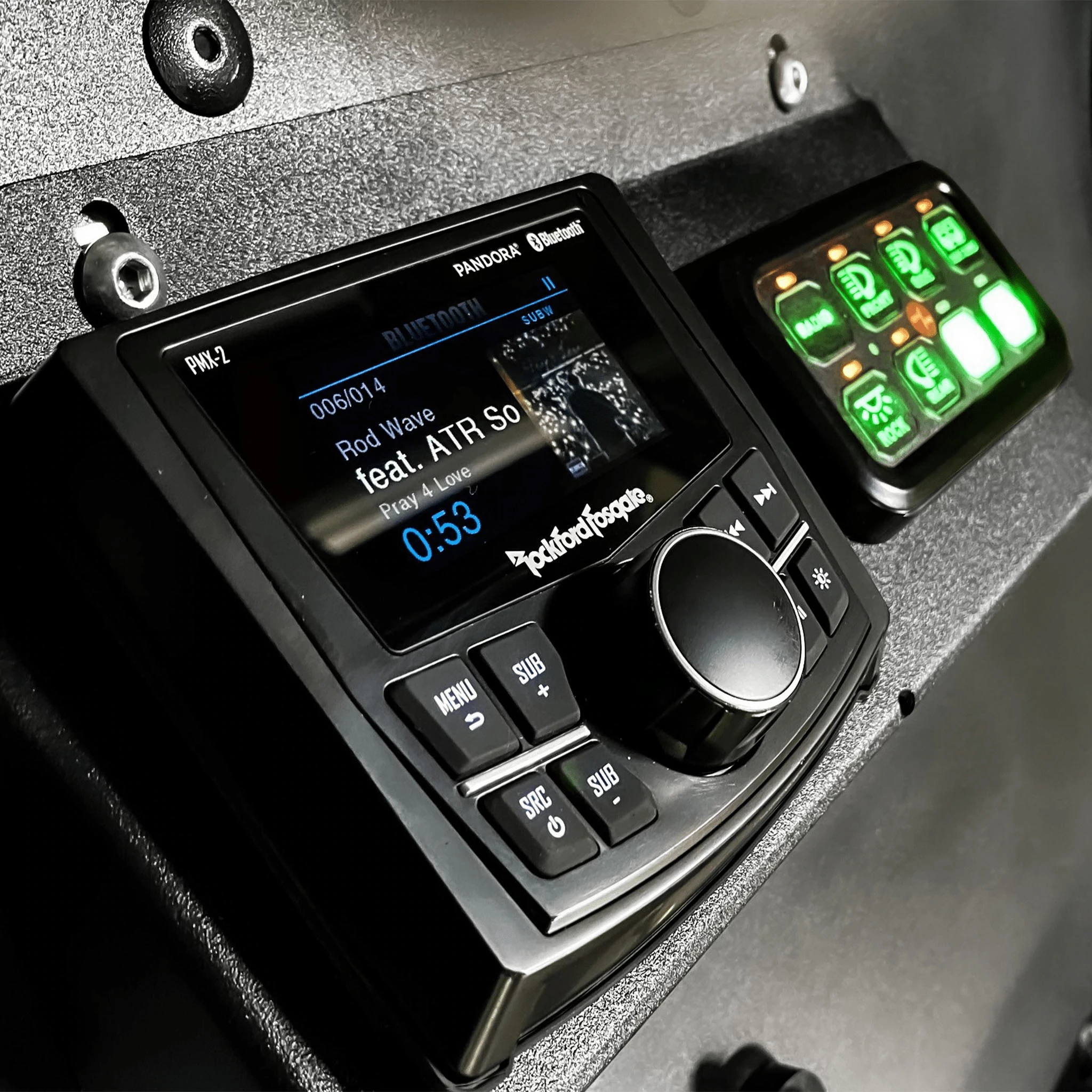 Thumper Fab Ranger Crew Level 4 Aluminum Roof With Rockford Fosgate RGB Audio With Subwoofer And 360 Light Package - Image 3