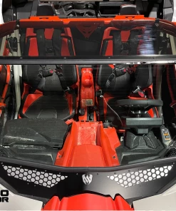 Moto Armor Vented Glass Windshield Can Am Maverick X3 12 Moto Armor Vented Glass Windshield Can Am Maverick X3 -SuperATV Sales Shop MA X3 WS GLS BLK 4
