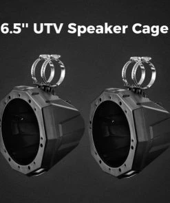 Alternative view of Kemimoto Universal 6.5" Swivel Speaker Cage Pods With 1.75 To 2" Mounting Clamps