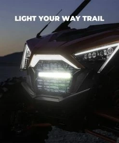 Kemimoto Polaris RZR Pro XP / Pro R (2020-2023) Front Mesh Grill With LED Light Bar -SuperATV Sales Shop PP Front Mesh Grill 2