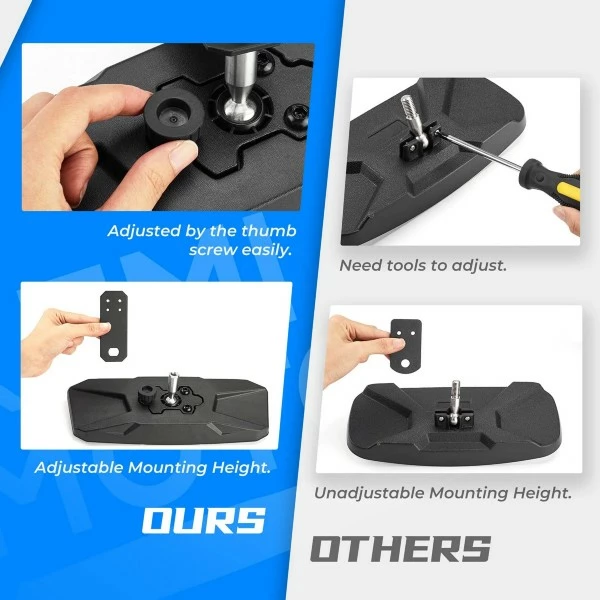 Kemimoto Polaris Ranger 500/570/900 XP S/1000 XP Rear View Mirror 5 Kemimoto Polaris Ranger 500/570/900 XP S/1000 XP Rear View Mirror - Image 3