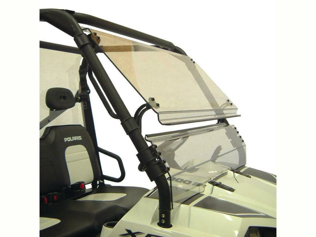 Spike Power Sports Spike Polaris Ranger (Round Tube) Full Size Tilting Scratch Resistant Windshield