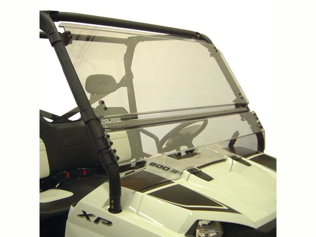 Spike Power Sports Spike Polaris Ranger (Round Tube) Full Size Tilting Scratch Resistant Windshield - Image 4
