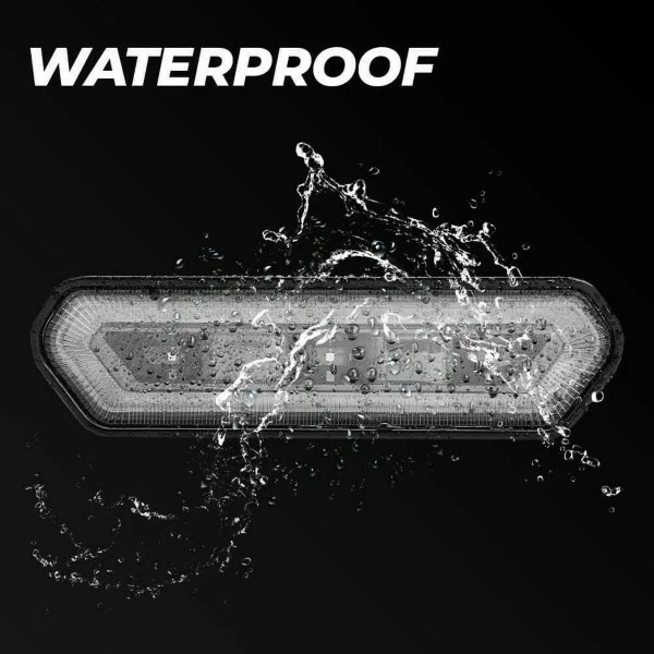 Kemimoto Universal Roll Bar Red Chase Tail Light - Image 7