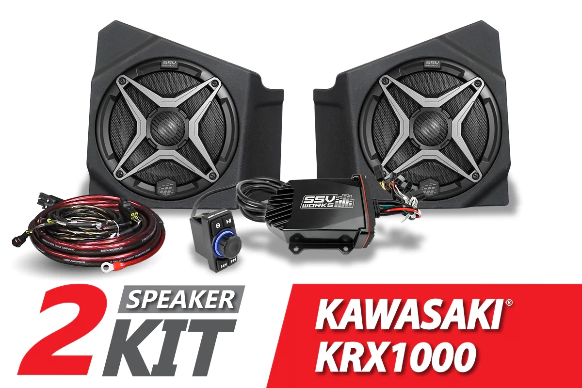SSV Works 2-Speaker SSV Works Audio-Kit - 2020-2023 Kawasaki KRX1000 3 SSV Works 2-Speaker SSV Works Audio-Kit - 2020-2023 Kawasaki KRX1000