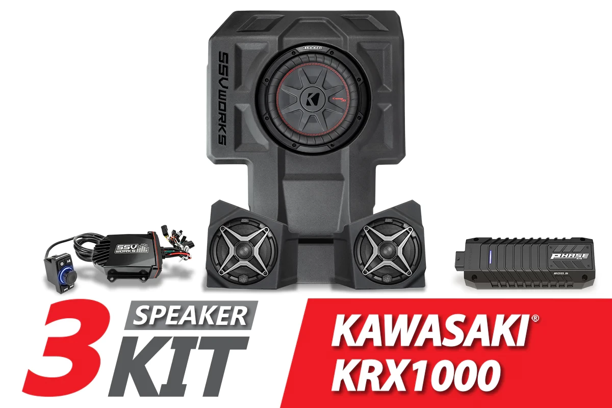 SSV Works 3-Speaker SSV Works Audio Kit - 2020-2023 Kawasaki KRX1000 2-Seater 3 SSV Works 3-Speaker SSV Works Audio Kit - 2020-2023 Kawasaki KRX1000 2-Seater