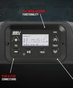 Alternative view of SSV Works Complete SSV 3-Speaker Plug-and-Play System - 2017-2023 Can-Am X3