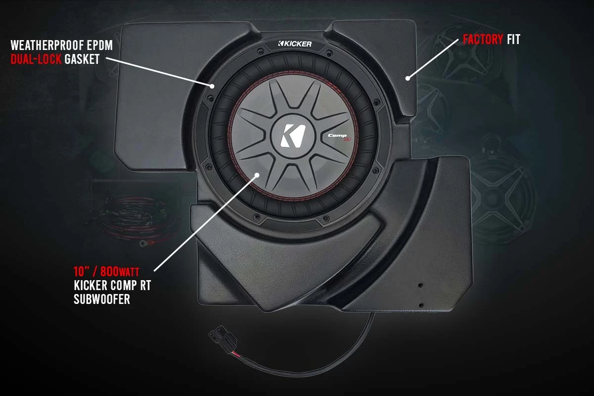 SSV Works Complete Kicker 5-Speaker Plug-and-Play System - 2017-2023 Can-Am X3 7 SSV Works Complete Kicker 5-Speaker Plug-and-Play System - 2017-2023 Can-Am X3 - Image 5