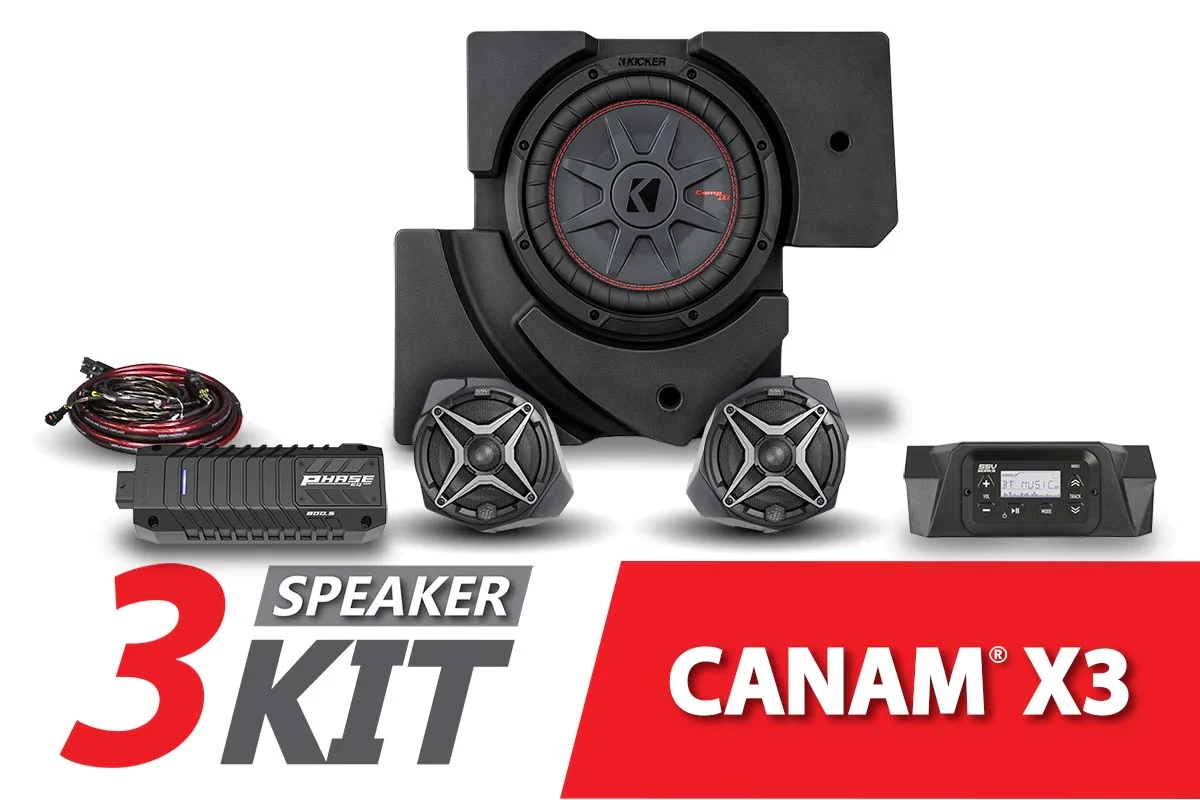 SSV Works Complete SSV 3-Speaker Plug-and-Play System - 2017-2023 Can-Am X3 3 SSV Works Complete SSV 3-Speaker Plug-and-Play System - 2017-2023 Can-Am X3