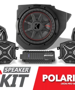 SSV Works Phase X SSV 5-Speaker Plug-&amp;-Play System For Ride Command - 2014-2023 Polaris RZR