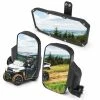 Kemimoto Polaris Ranger 500 570 900 1000 XP UTV Side Mirrors And Center Mirror Set -SuperATV Sales Shop Side And Center Mirror Set