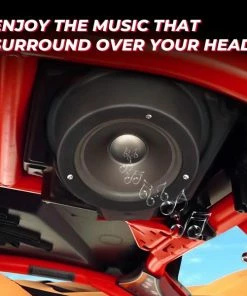 Kemimoto ATV/UTV/Cart Overhead Roof Mount Speaker Pods Enclosure 6.5 Inch -SuperATV Sales Shop Speaker Pods Enclosure 3