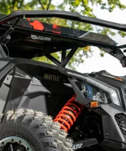 SuperATV Can-Am Maverick X3 Maxdrive Power Flip Windshield -SuperATV Sales Shop SuperATV Can Am Maverick X3 Maxdrive Power Flip Windshield 5