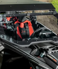 SuperATV Can-Am Maverick X3 Maxdrive Power Flip Windshield -SuperATV Sales Shop SuperATV Can Am Maverick X3 Maxdrive Power Flip Windshield 7