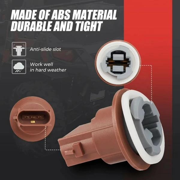Kemimoto Polaris RZR Tail Light Lamp Socket - Image 2