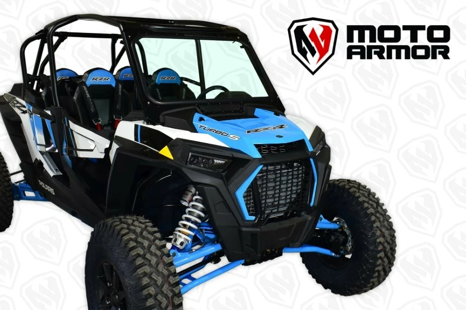 Moto Armor Full Glass Windshield - Polaris RZR Turbo S - Image 2