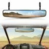 Kemimoto 15" UTV Race Convex Center Rearview Mirror With 3/4 1.75" Or 2" Clamps