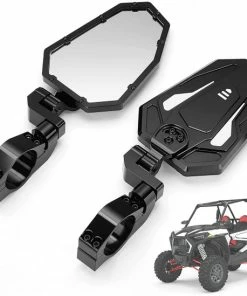 Kemimoto Universal UTV 1.75"-2" Rear View Side Mirror Fit
