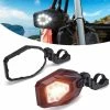 Kemimoto UTV Side Mirrors With LED Turn Signal Lights For 1.6"-2" Roll Bar (New Design)