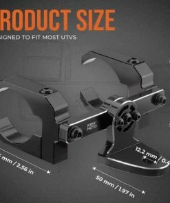 Kemimoto Aluminum UTV Whip Light Mount Bracket For 1.5 To 2" Roll Cage 16 Kemimoto Aluminum UTV Whip Light Mount Bracket For 1.5 To 2" Roll Cage -SuperATV Sales Shop UTV Whip Light Mount 3