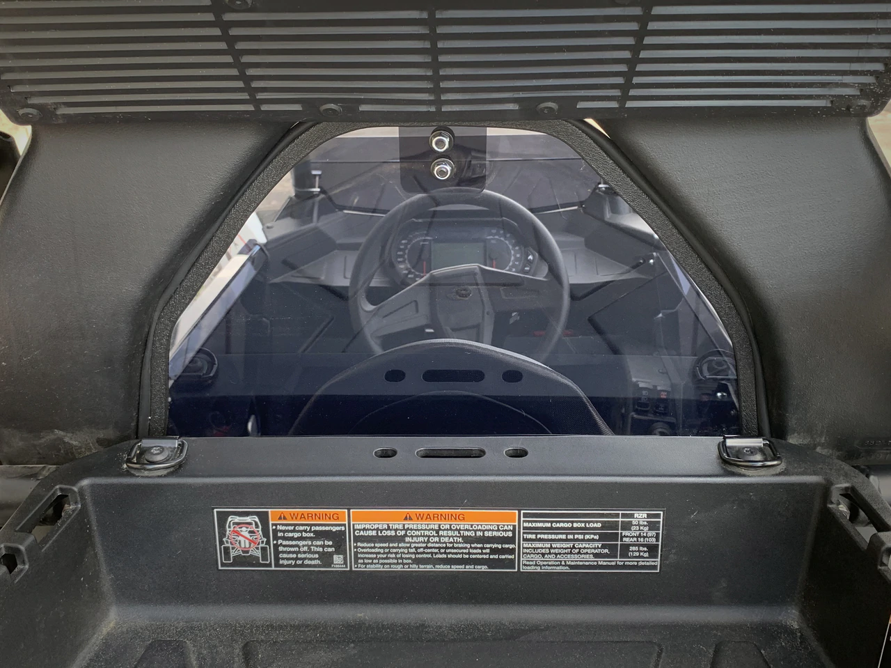 UTVZilla Polaris RS1 Tinted Rear Window - Image 4