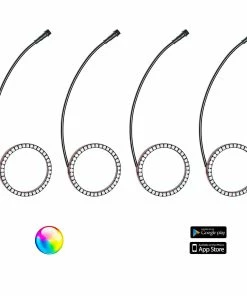 5150 Whips 187 Style Yamaha YXZ Halos With Control Harness