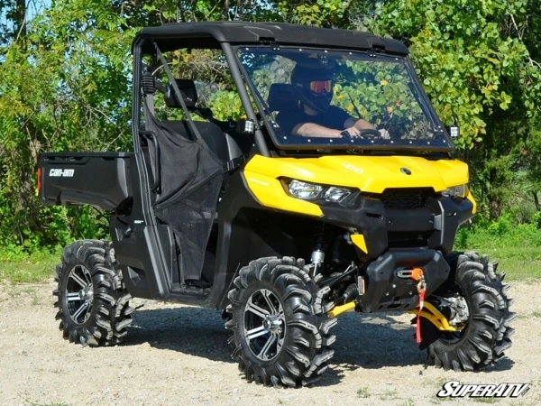 SuperATV Can-Am Defender Scratch Resistant Flip Windshield 9 SuperATV Can-Am Defender Scratch Resistant Flip Windshield - Image 7