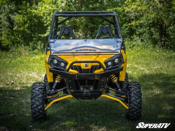 SuperATV Can-Am Commander Scratch Resistant Flip Down Windshield 4 SuperATV Can-Am Commander Scratch Resistant Flip Down Windshield - Image 2