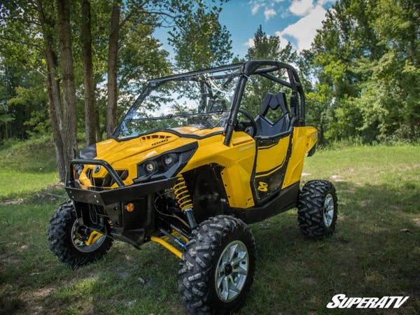 SuperATV Can-Am Commander Scratch Resistant Flip Down Windshield 8 SuperATV Can-Am Commander Scratch Resistant Flip Down Windshield - Image 6