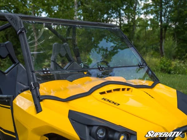 SuperATV Can-Am Commander Scratch Resistant Flip Down Windshield 5 SuperATV Can-Am Commander Scratch Resistant Flip Down Windshield - Image 3