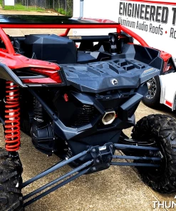 Thumper Fab Maverick X3 Roll Cage (2-Seat) -SuperATV Sales Shop curved x3 cage RED 2 1440x