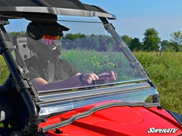 SuperATV Honda Pioneer 500 Scratch Resistant Flip Windshield 7 SuperATV Honda Pioneer 500 Scratch Resistant Flip Windshield - Image 5