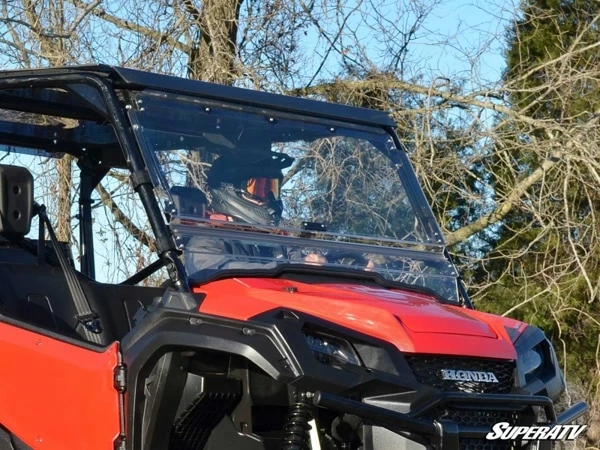 SuperATV Honda Pioneer 1000 Scratch-Resistant Flip Windshield 5 SuperATV Honda Pioneer 1000 Scratch-Resistant Flip Windshield - Image 3