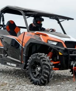 SuperATV Polaris General Scratch Resistant Flip Windshield -SuperATV Sales Shop polaris general scratch resistant flip windshield 04 5
