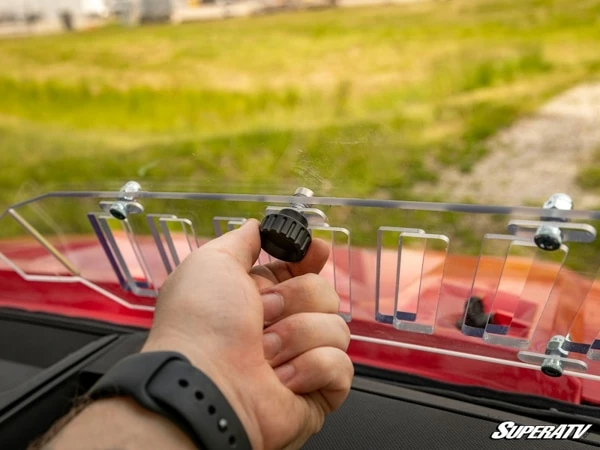 SuperATV Polaris Ranger XP 1000 Scratch-Resistant Vented Full Windshield 7 SuperATV Polaris Ranger XP 1000 Scratch-Resistant Vented Full Windshield - Image 5