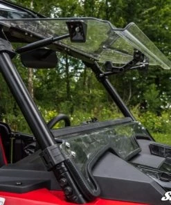 SuperATV Polaris RZR Turbo S Scratch Resistant Flip Windshield -SuperATV Sales Shop polaris rzrxpts flip windshield 8 2